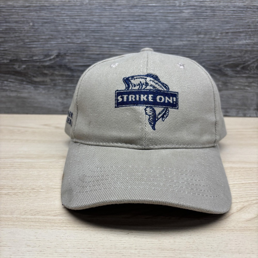 Strike On Hammerin' Hare Series Hat Cap Strap Back Mens One Size Beige Fishing